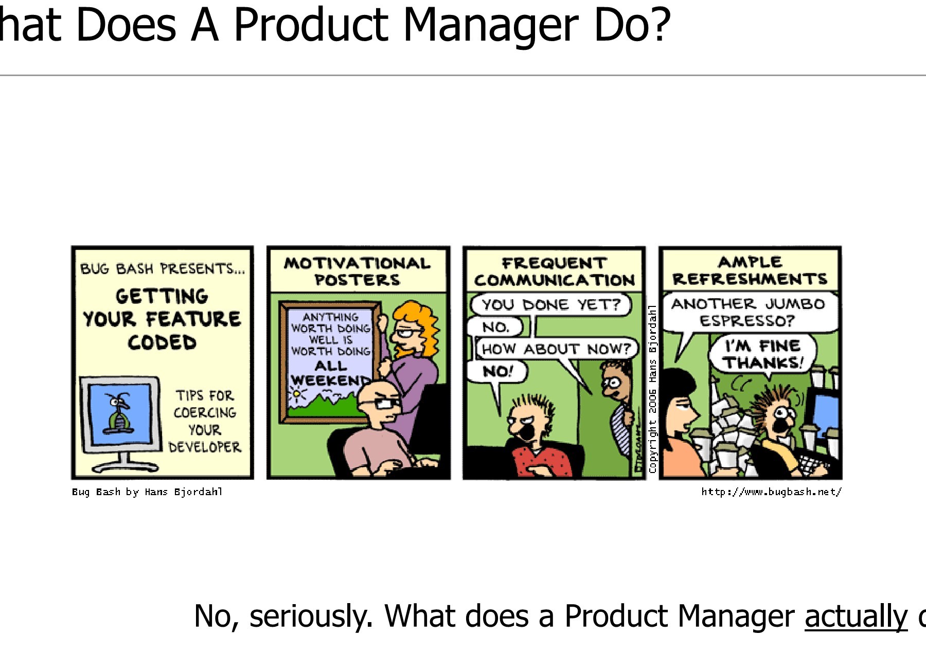 what does a product manager do