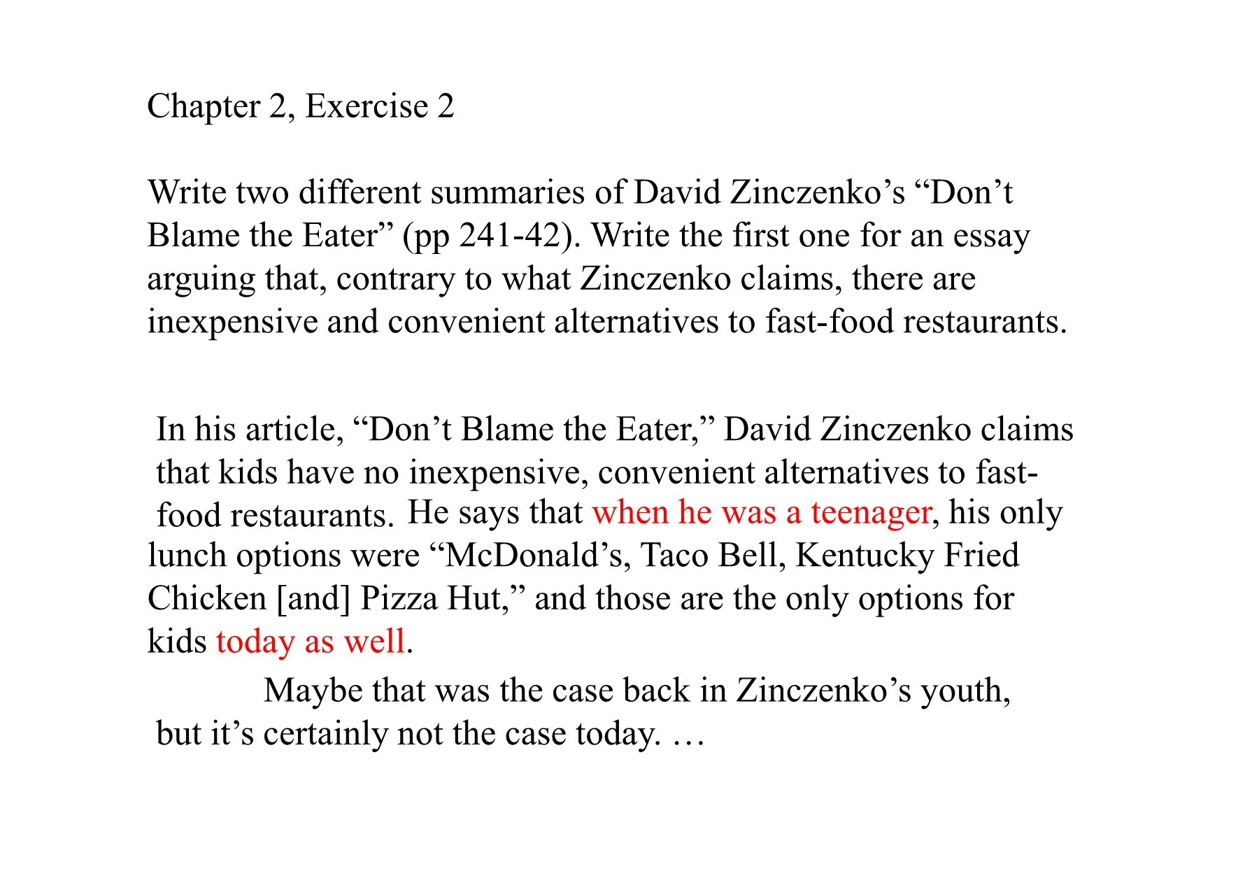 an analysis of the essay dont blame the eater by david zinczenko an analysis of the essay dont blame the eater by david zinczenko